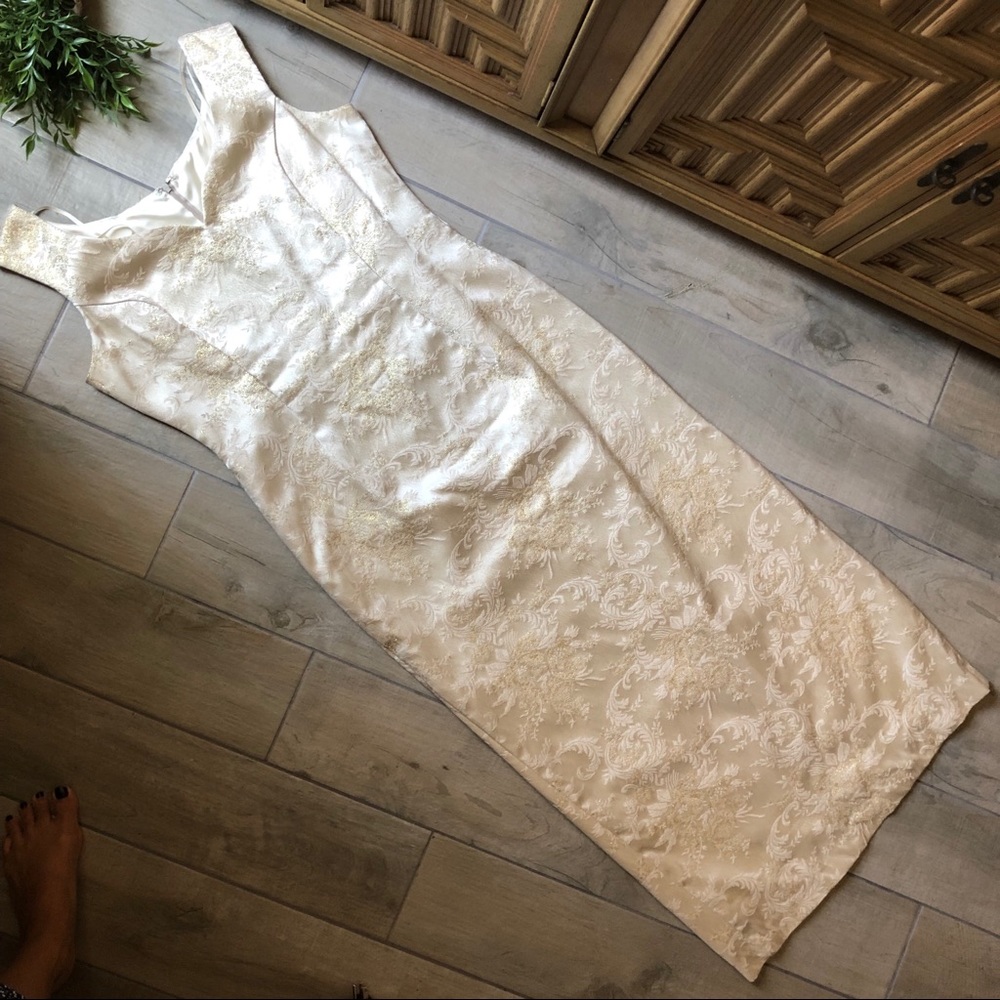RARE! Vintage Scott McClintock column/sheath gown.
